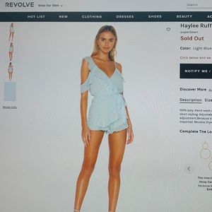 REVOLVE Haylee Ruffle Wrap Romper